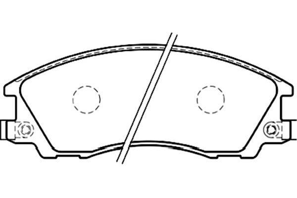 KAVO PARTS Комплект тормозных колодок, дисковый тормоз BP-3021
